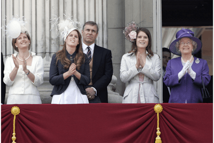 The Queen, Princess Beatrice and Princess Eugenie
