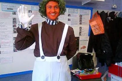 Oompa Loompa costume for World Book Day