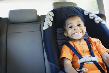 Boy in car seat 