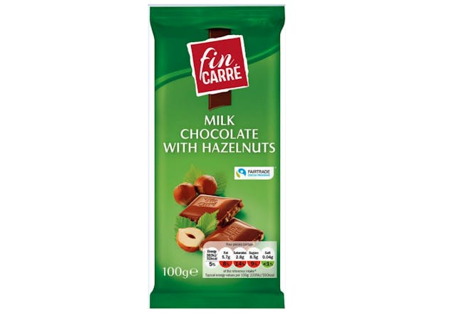 Lidl's Fin Carré Milk Chocolate with Hazelnuts
