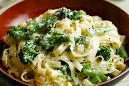 32. Tagliatelle with broccoli and Tallegio sauce