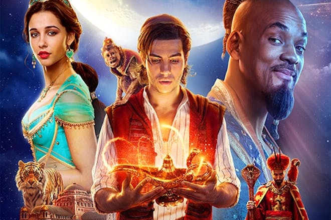 Movie cover from Disney's 2019 Aladdin