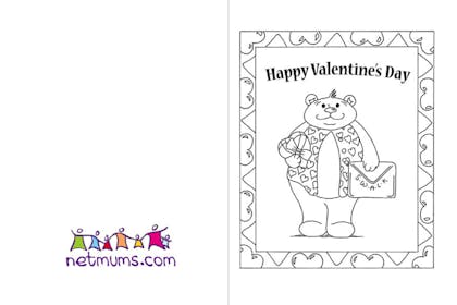 Bear Valentine's card