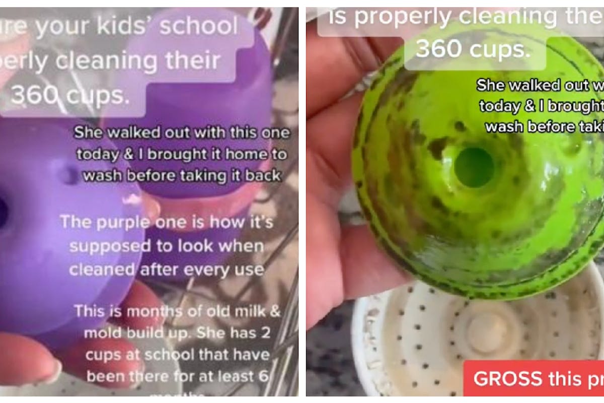 Moldy sippy cups outrage parents