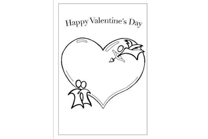 Big heart Valentine's card
