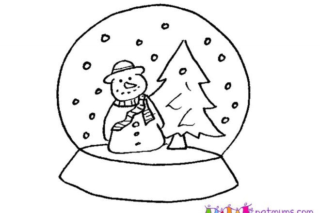 Winter pictures to print and colour - Netmums