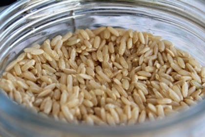 brown rice in bowl