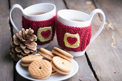 mugs of tea and biscuits