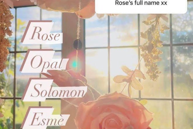 Stacye Solomon reveals meaning behind Rose's name 