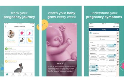 Ovia Pregnancy Tracker app screenshots