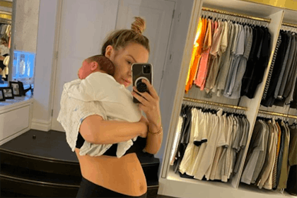 Kate Ferdinand holding baby Cree