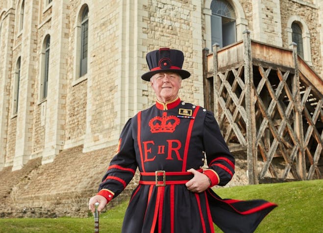 A Beefeater at the Tower of London
