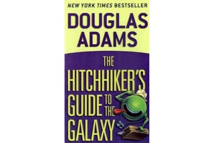 the hitchhiker's guide to the galaxy book cover
