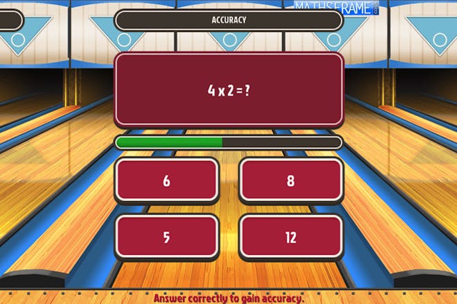 Super maths bowling maths game