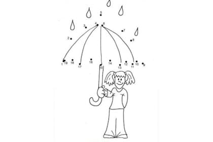 19. Umbrella dot-to-dot