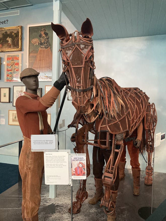 Joey, the original puppet from War Horse, the National Theatre’s award-winning musical on display at the Young V&A. Image: author's own