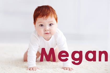 Ginger baby crawling