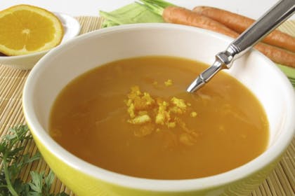 Carrot and orange soup