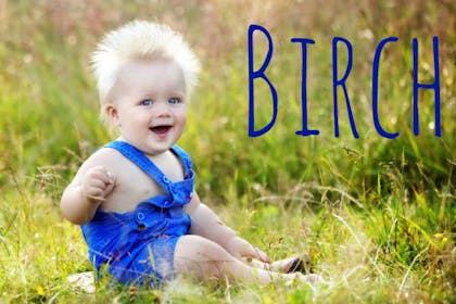 baby in field - Birch baby name