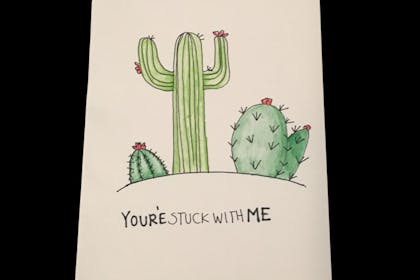 cactus Valentine's card