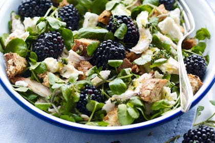 79. Chicken and blackberry salad