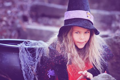 girl in witch costume