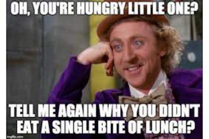 Why didn't you eat a single bite of lunch hungry child