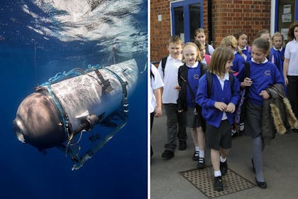 Titanic submarine / group of schoolchildren