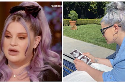 Kelly Osbourne on Red Table Talk / Kelly and baby scan photo