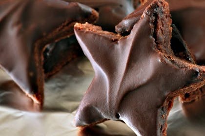 Chocolate star biscuits