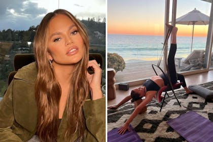 Left: WomanRight: Woman doing yoga