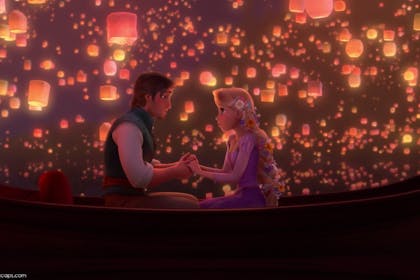 Lantern scene in Disney's Tangled