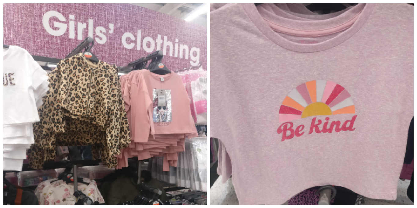 Sainsbury store girls clothing