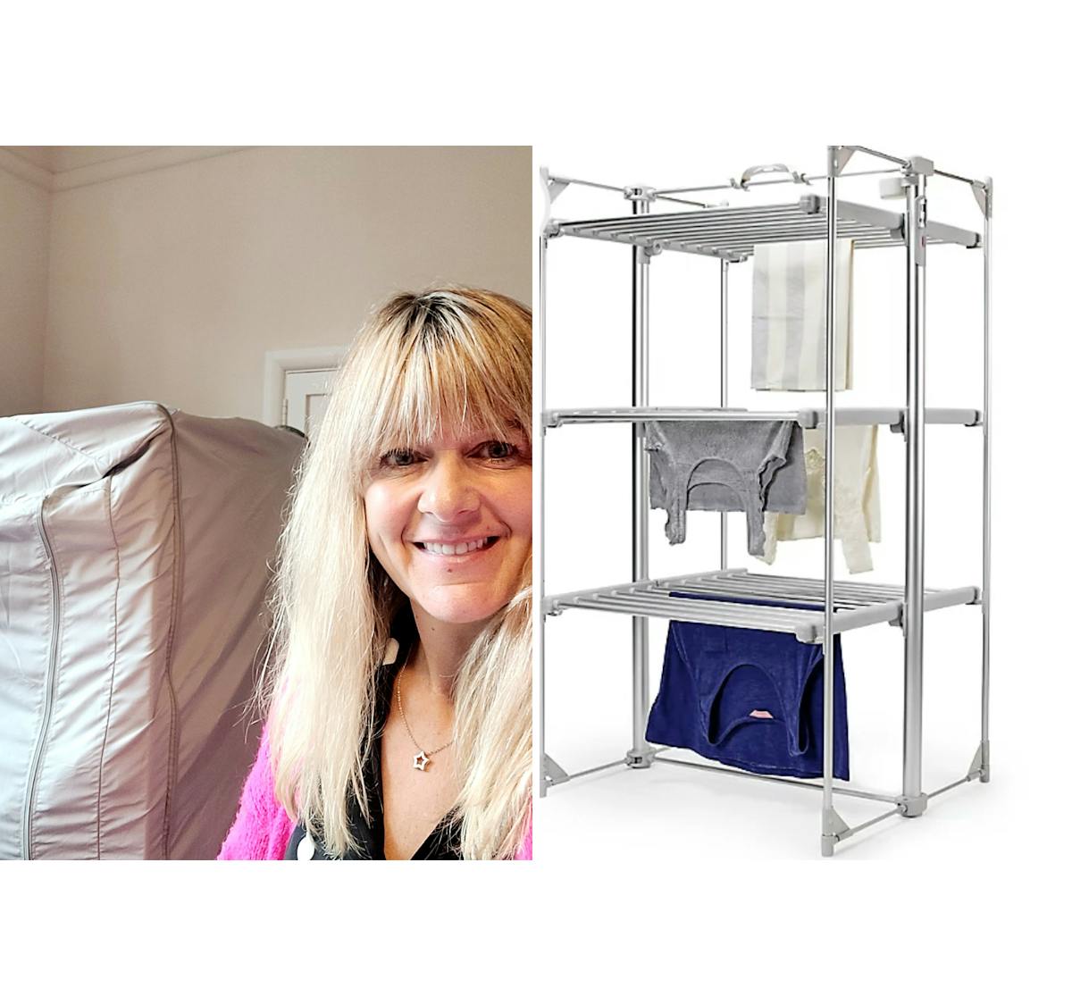 Lakeland heated airer with cover shop