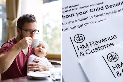 dad and baby/Child Benefit