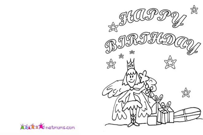Princess birthday card - Birthday cards and pictures to print and ...
