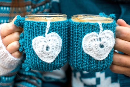 knitted mug cosy