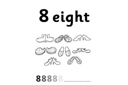 Eight pairs of shoes