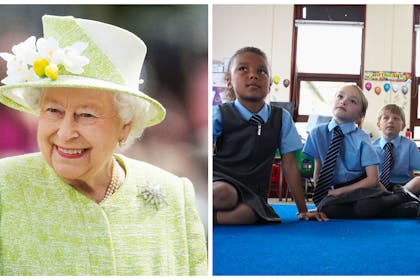 Queen Elizabeth II | school kids
