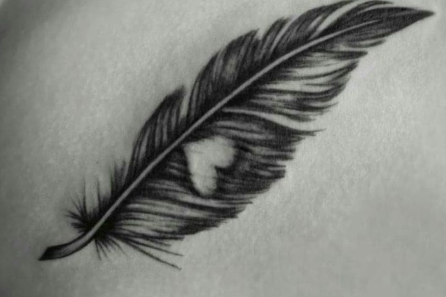 Aggregate 91 about feather heart tattoo super cool  indaotaonec