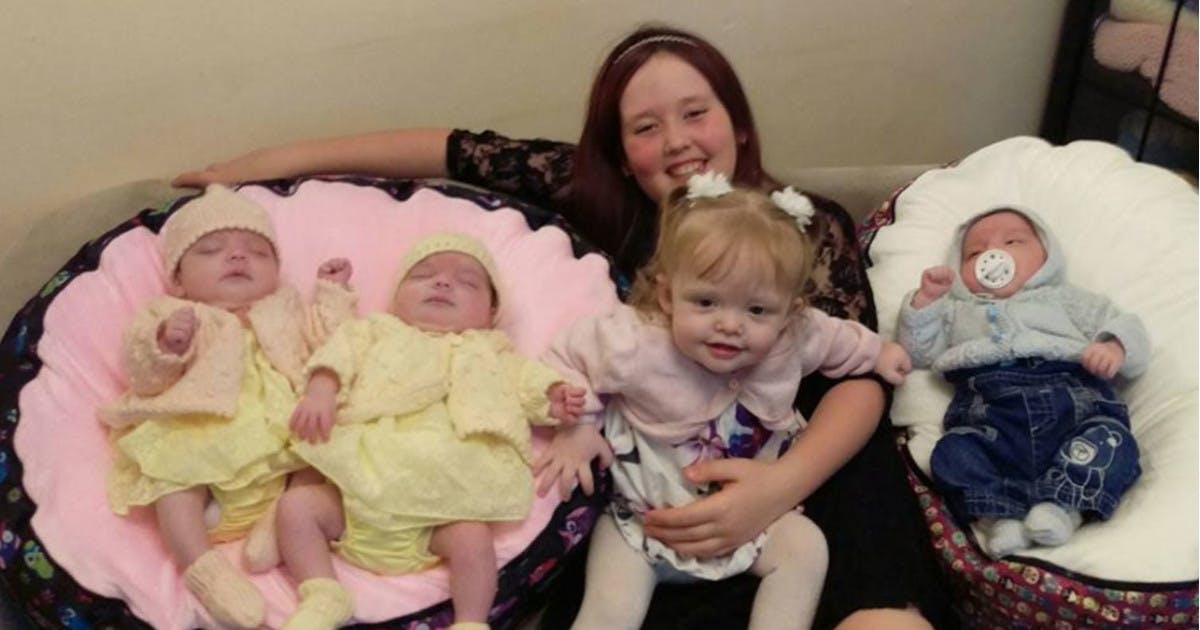 Mum gives birth to four babies in 11 months … and they’re not quads ...