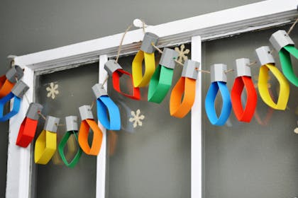 Christmas lights made from paper