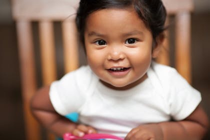 Girl smiling