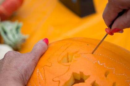 carving your pumpkin