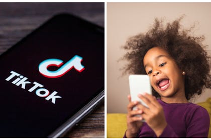 TikTok / child using social medi