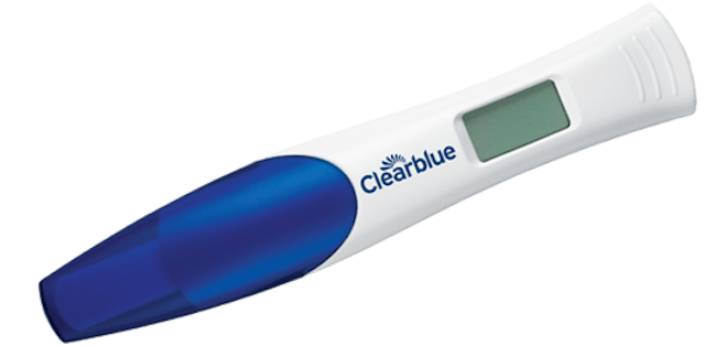 Clearblue pregnancy test