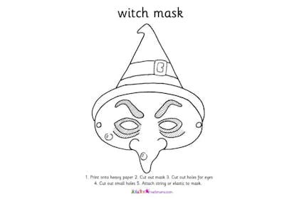 witch mask print off