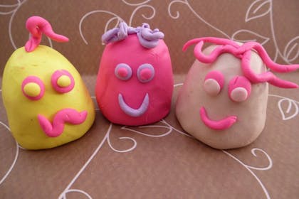colourful fimo puppets