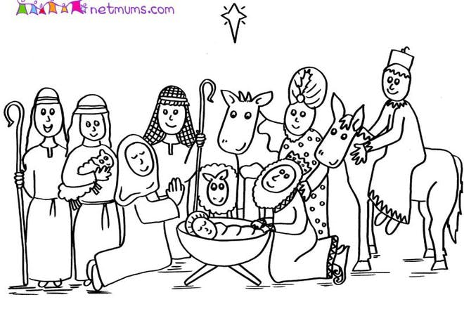 5. Shepherds puppets - Nativity pictures to print and colour in - Netmums