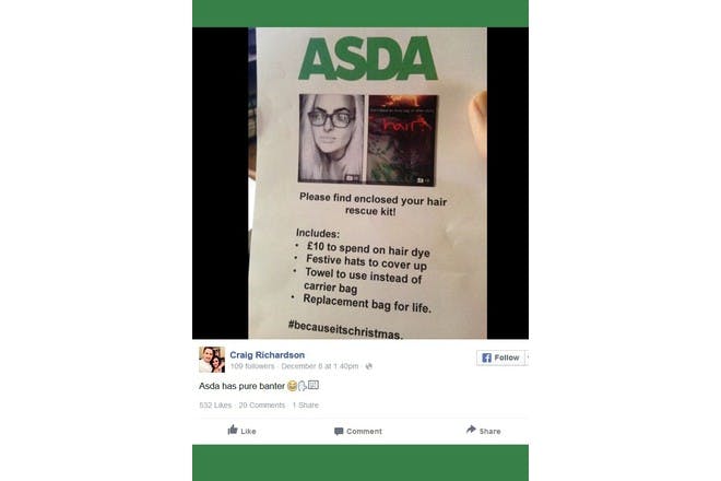 Asda S Brilliant Reply After Hair Dye Fail Netmums